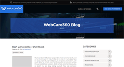 Desktop Screenshot of blog.webcare360.com